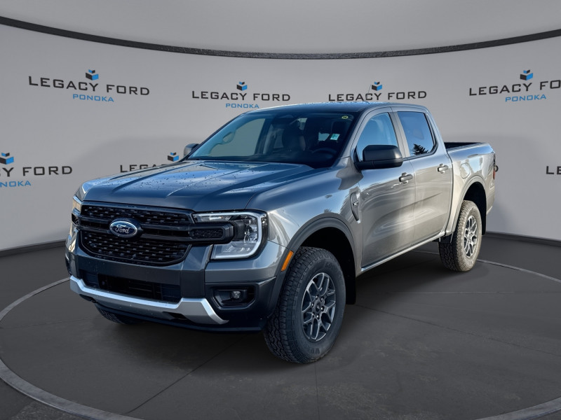 Gray (Carbonized Grey Metallic) 2026 Ford Ranger Pickup Truck Four-Wheel Drive Automatic