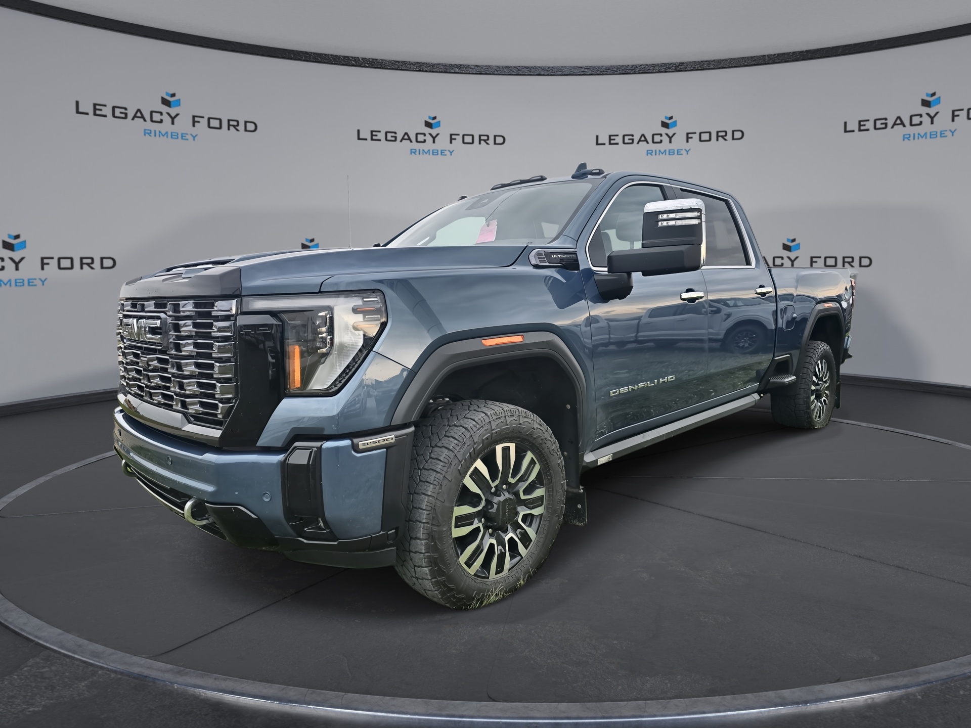 Blue 2025 GMC Sierra 3500HD Pickup Truck Four-Wheel Drive Automatic