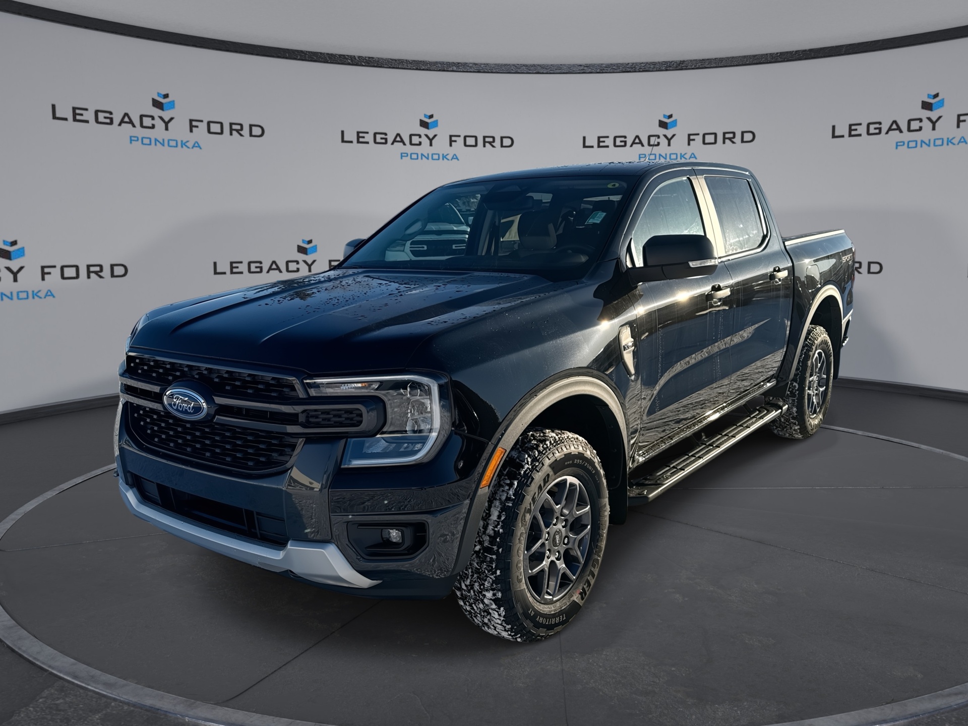 Shadow Black 2025 Ford Ranger Pickup Truck Four-Wheel Drive Automatic