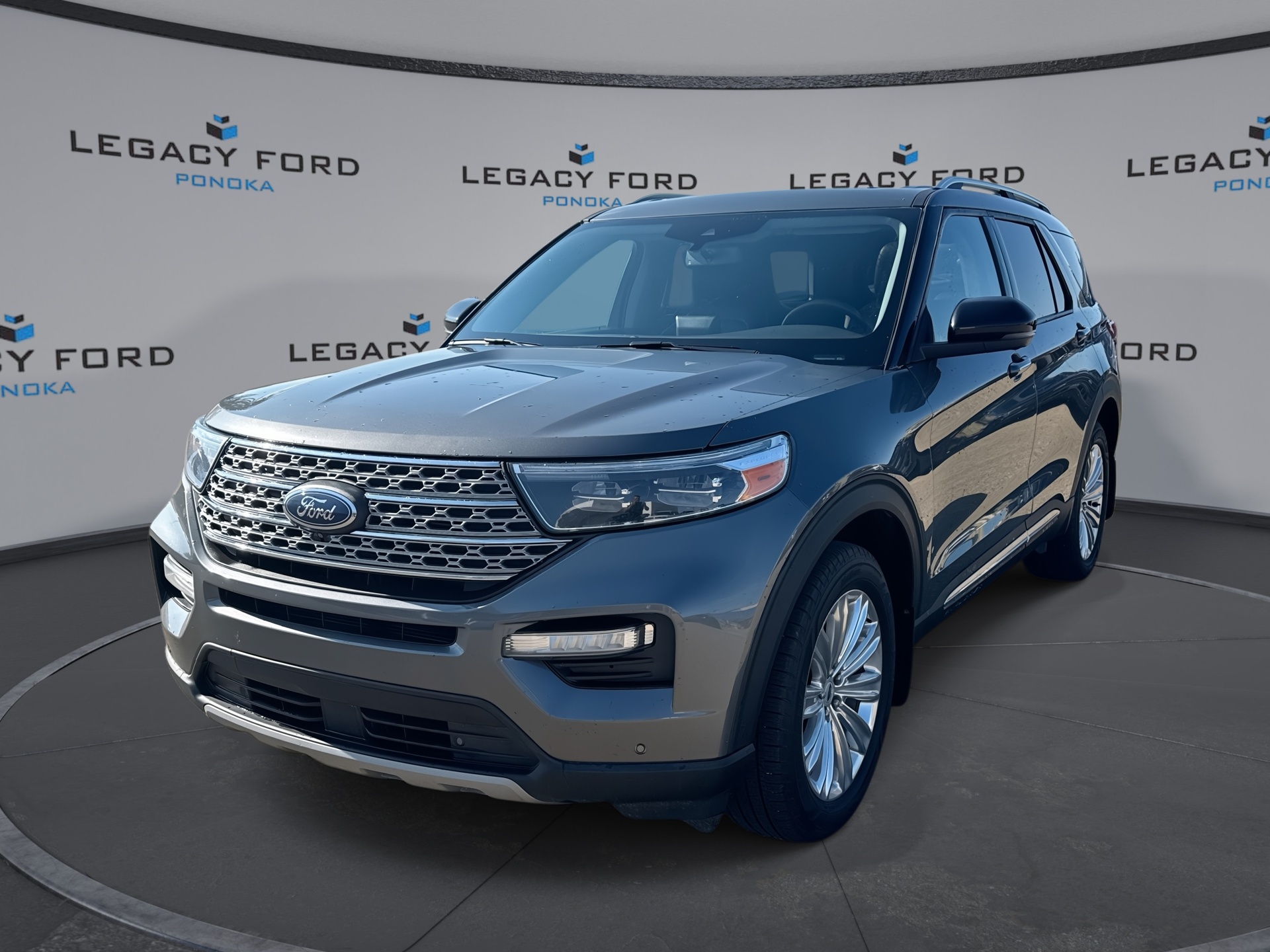 Gray (Carbonized Grey Metallic) 2023 Ford Explorer SUV / Crossover All-Wheel Drive Automatic