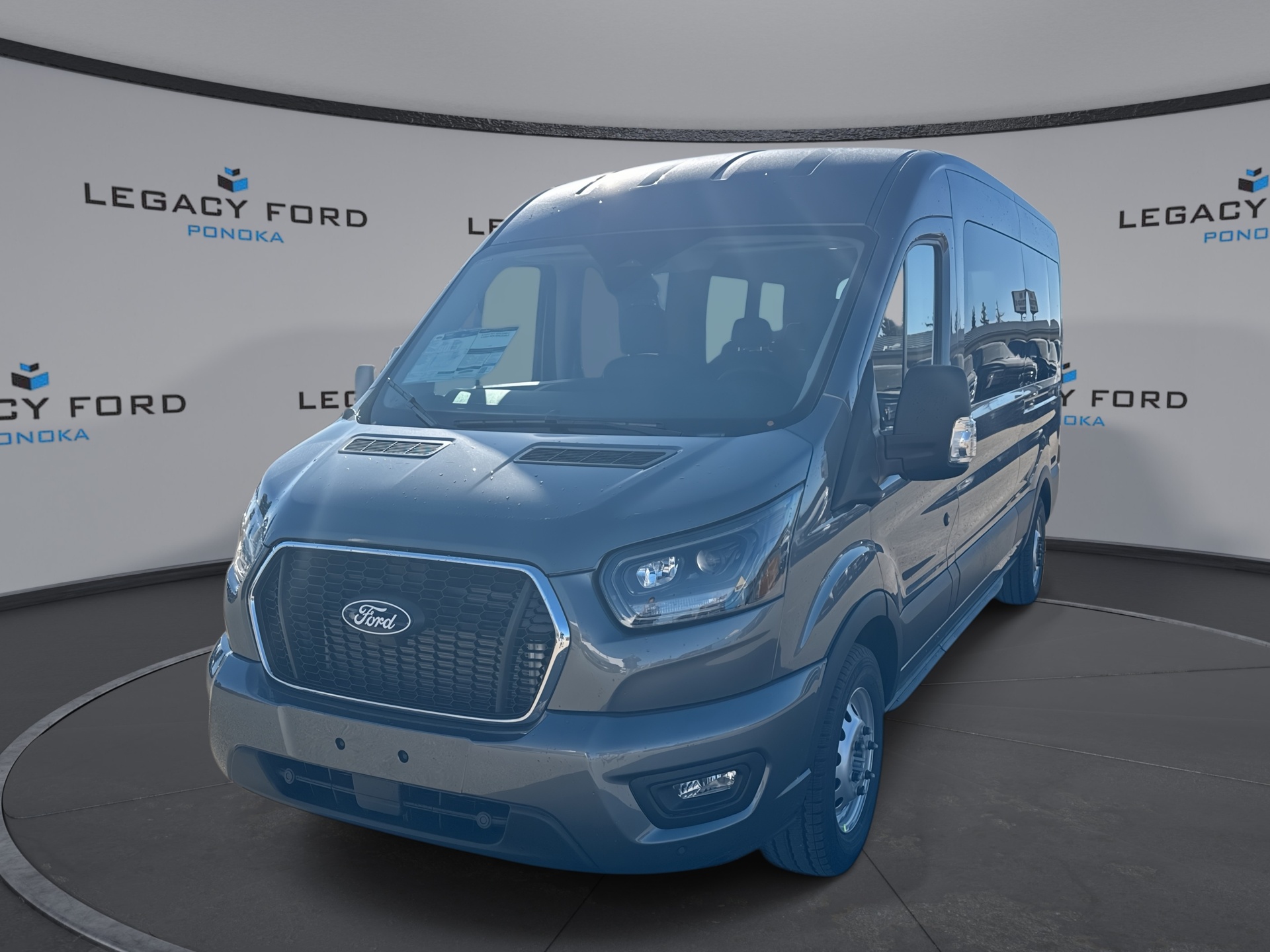 Gray (Carbonised Metallic Grey) 2027 Ford Transit Passenger Van All-Wheel Drive Automatic