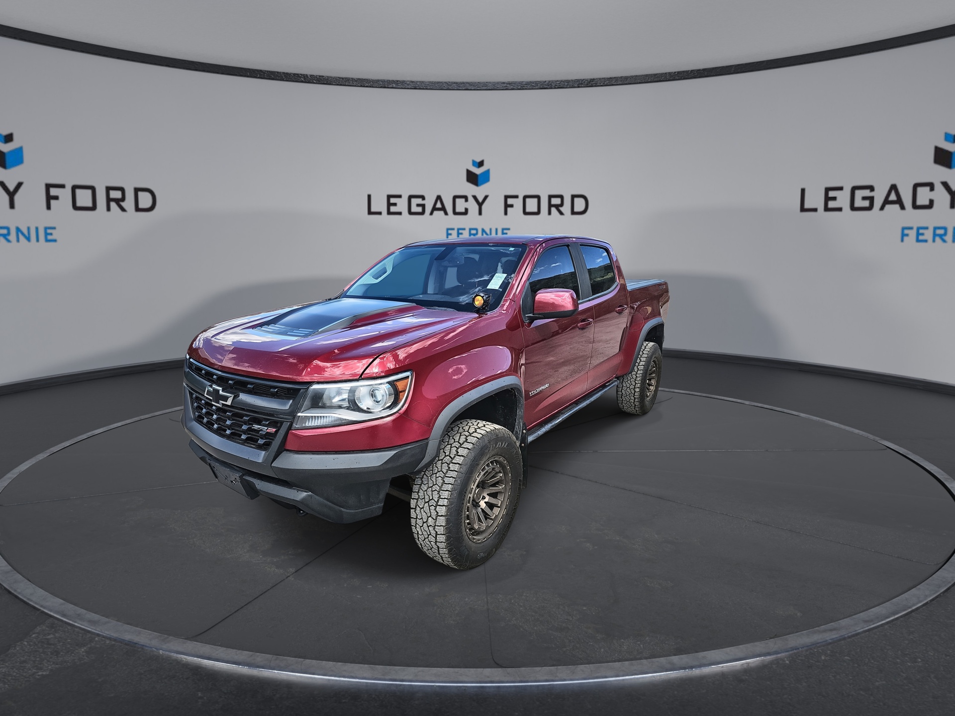 Red 2019 Chevrolet Colorado Pickup Truck Four-Wheel Drive Automatic