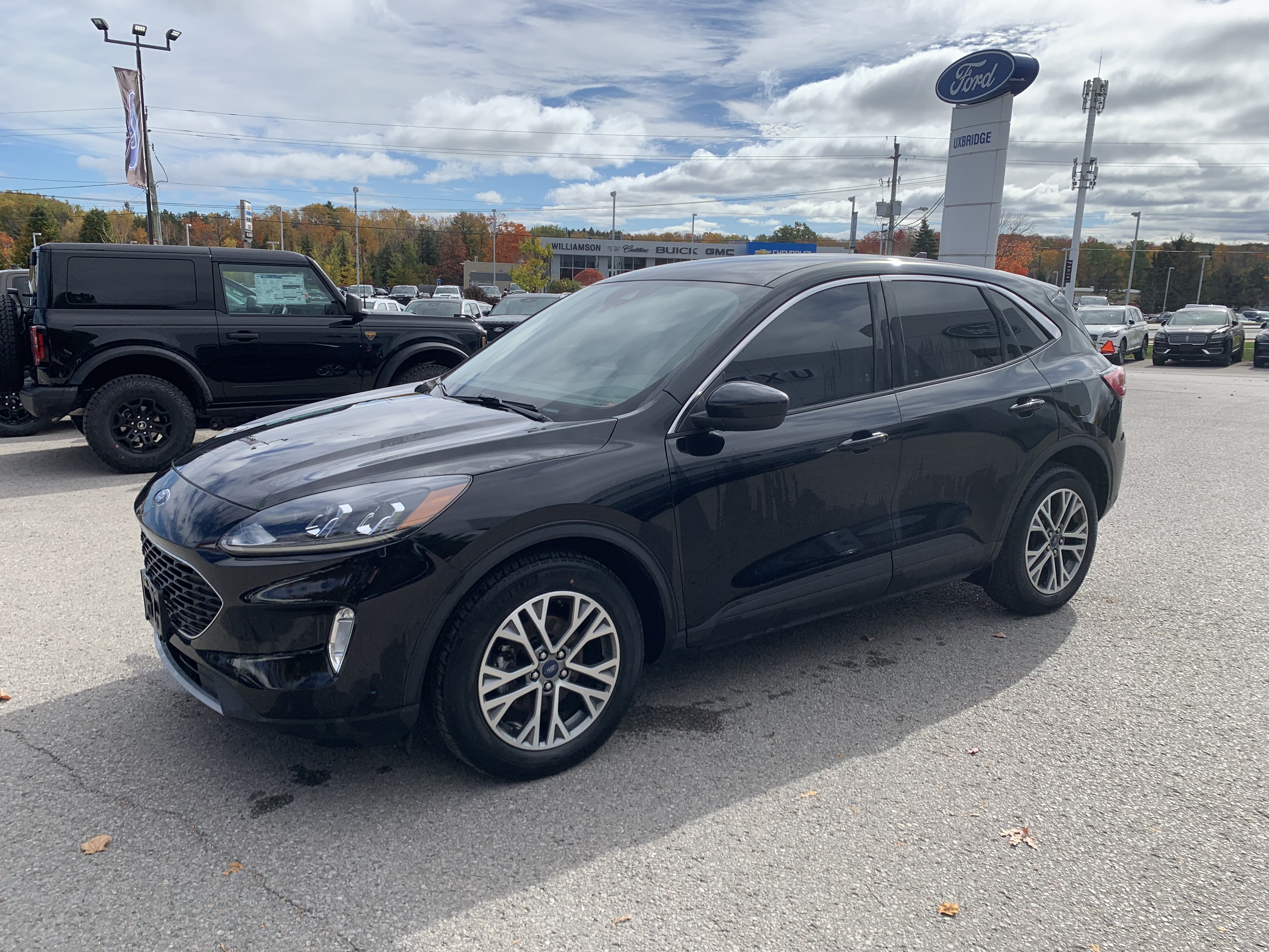 Agate Black Metallic 2022 Ford Escape Hybrid SUV / Crossover Front-Wheel Drive Automatic