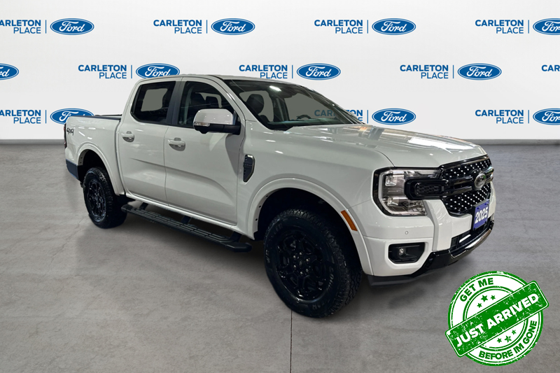 Oxford White Clearco 2025 Ford Ranger Lariat SuperCrew 4WD Pickup Truck Four-Wheel Drive Automatic