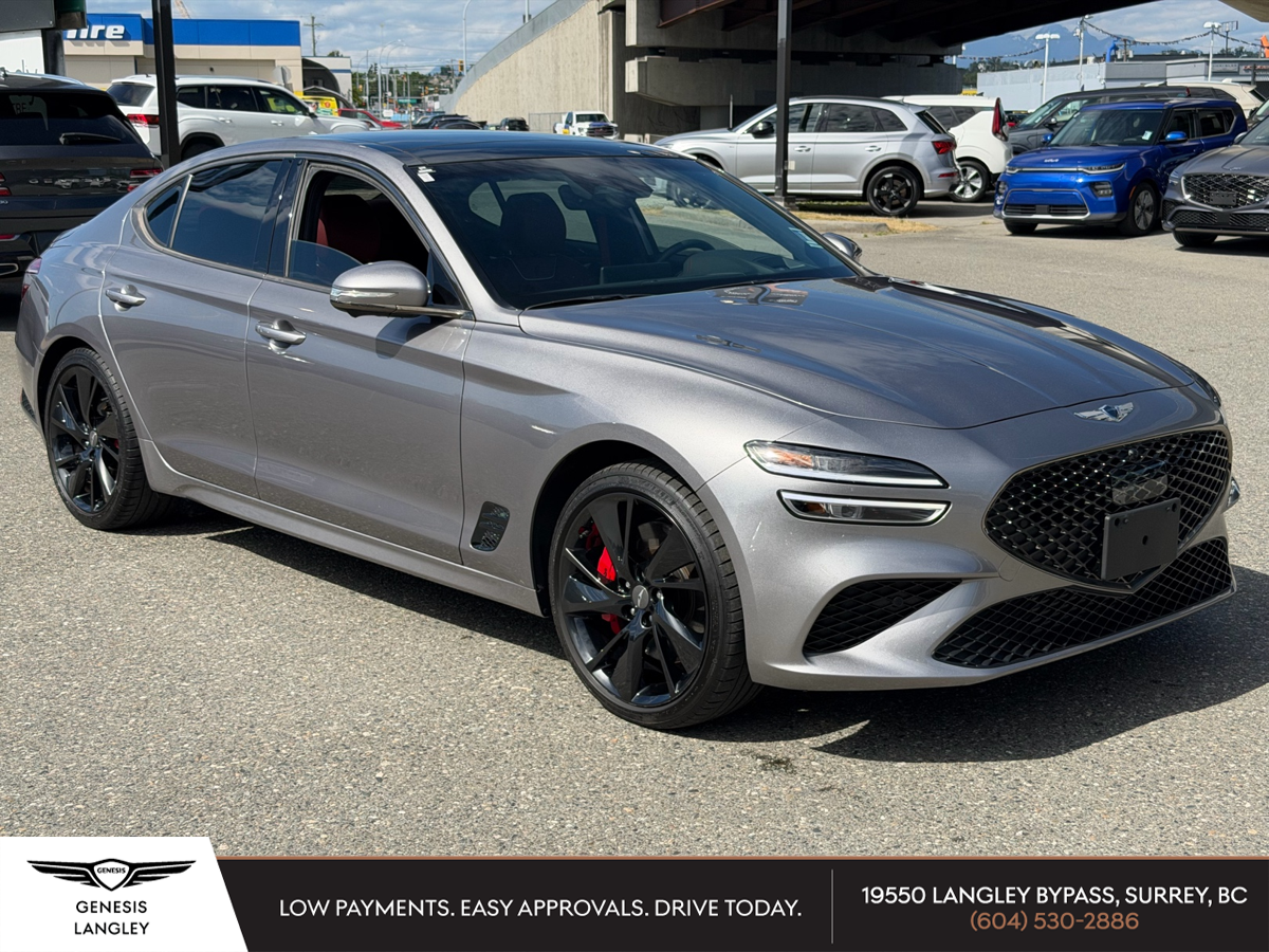 Gray 2023 Genesis G70 3.3T Sport AWD Sedan Automatic