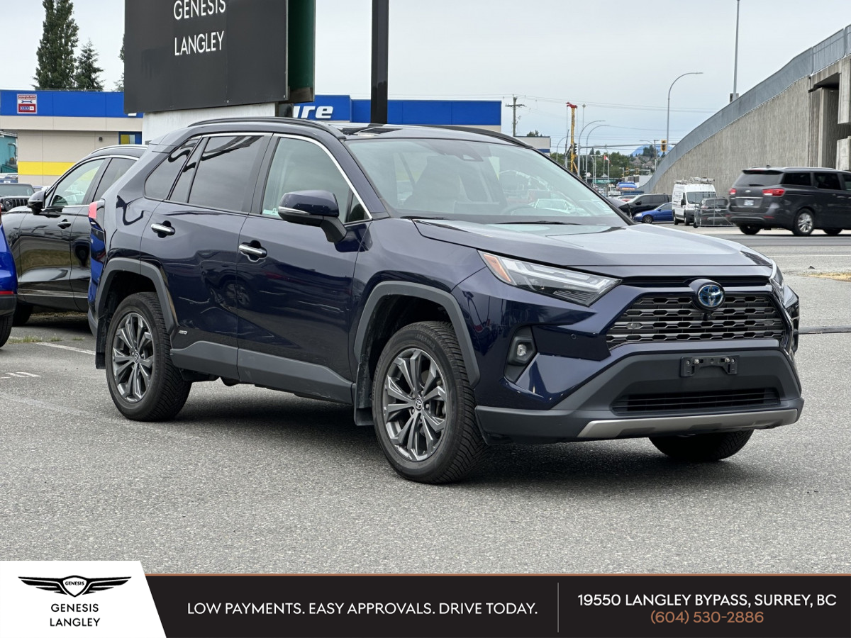 Blue 2022 Toyota RAV4 Hybrid Limited AWD SUV / Crossover All-Wheel Drive Automatic