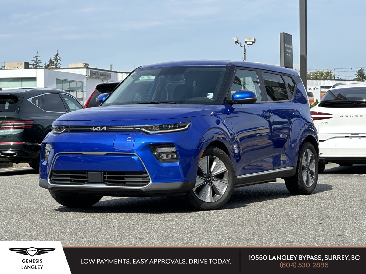Blue 2023 Kia Soul EV Wagon Automatic