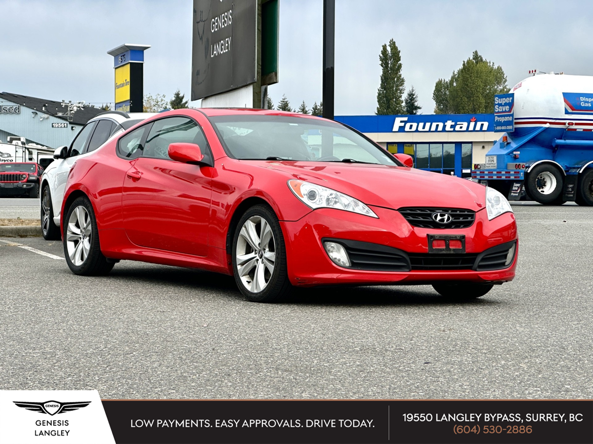 Red 2011 Hyundai Genesis Coupe Coupe Rear-Wheel Drive Automatic