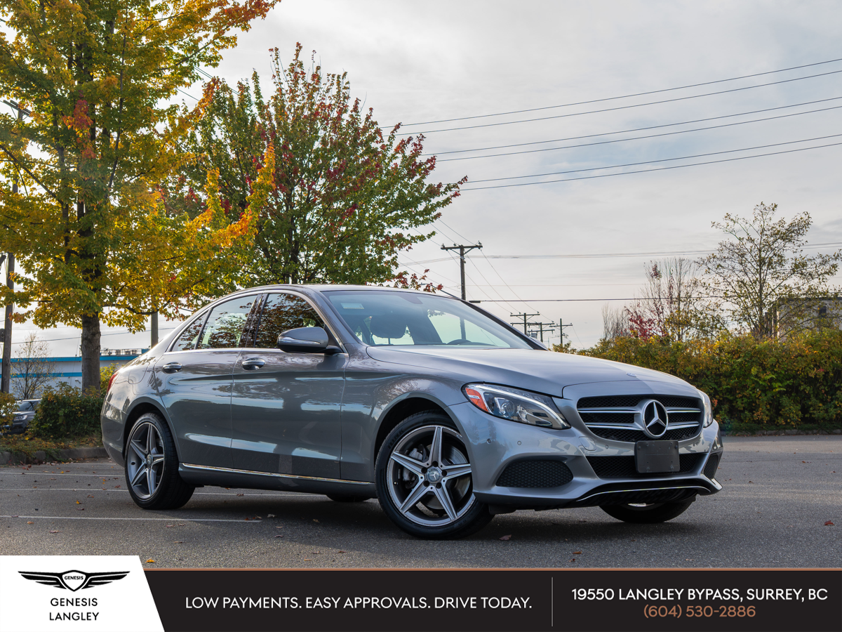 Gray 2015 Mercedes-Benz C-Class Sedan All-Wheel Drive Automatic
