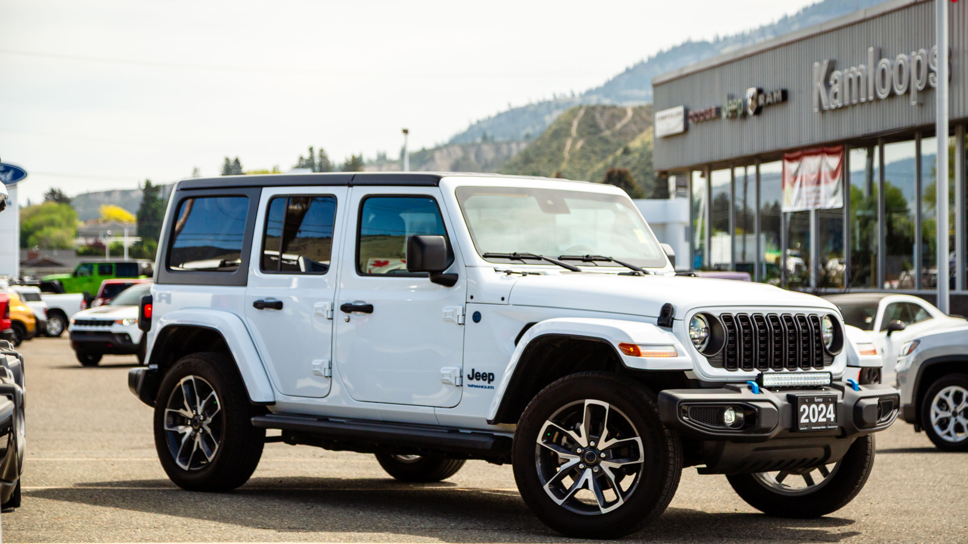 Bright White 2024 Jeep Wrangler 4xe SUV / Crossover Four-Wheel Drive Automatic