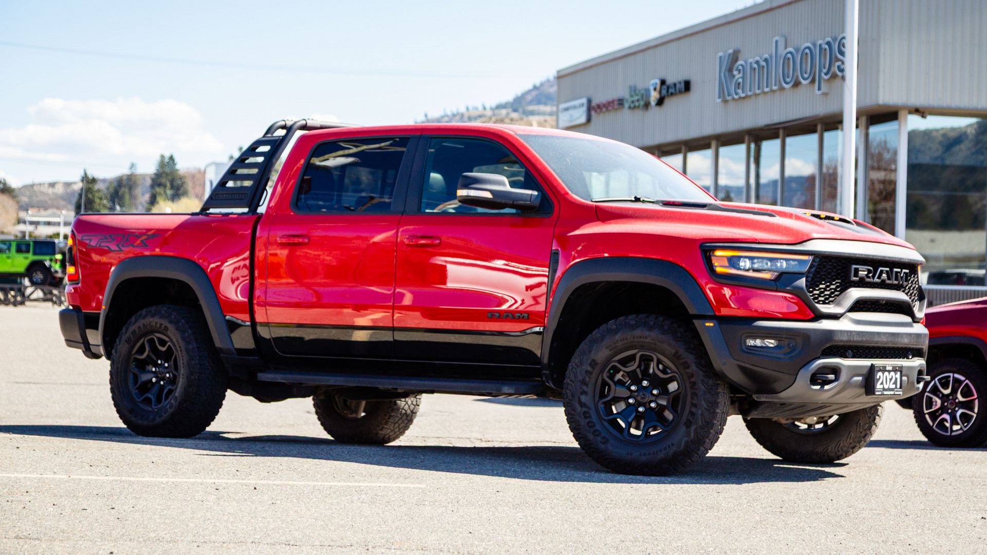 Flame Red 2021 RAM 1500 Pickup Truck All-Wheel Drive Automatic