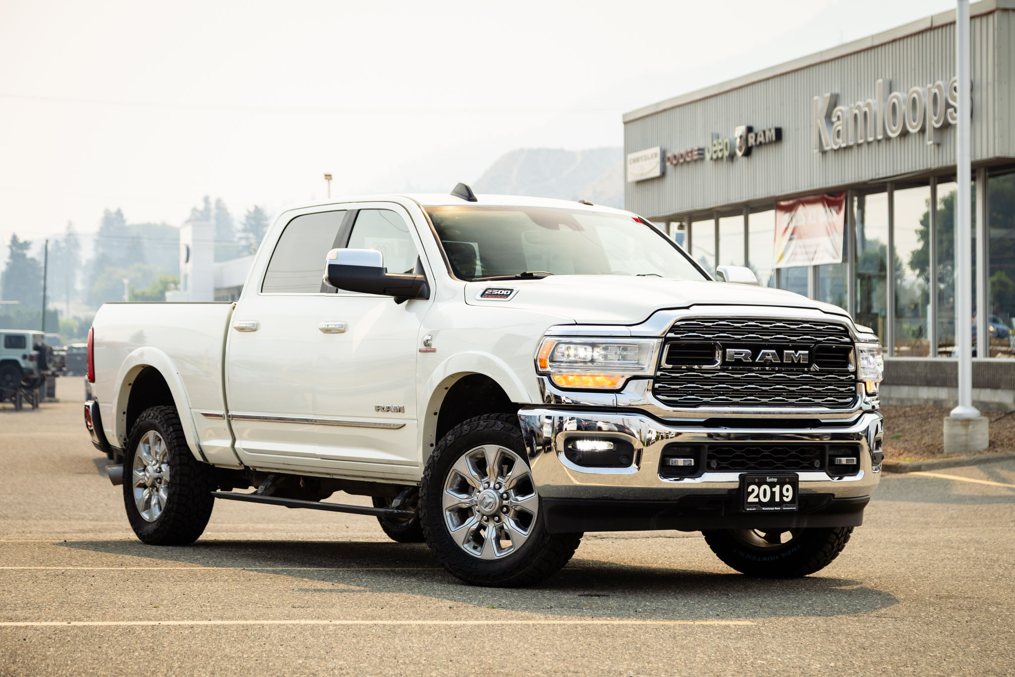 Pearl White 2019 RAM 2500 Pickup Truck Four-Wheel Drive Automatic