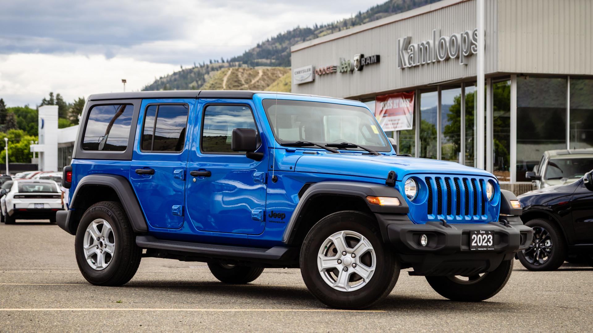 Hydro Blue Pearl 2023 Jeep Wrangler SUV / Crossover Four-Wheel Drive Automatic