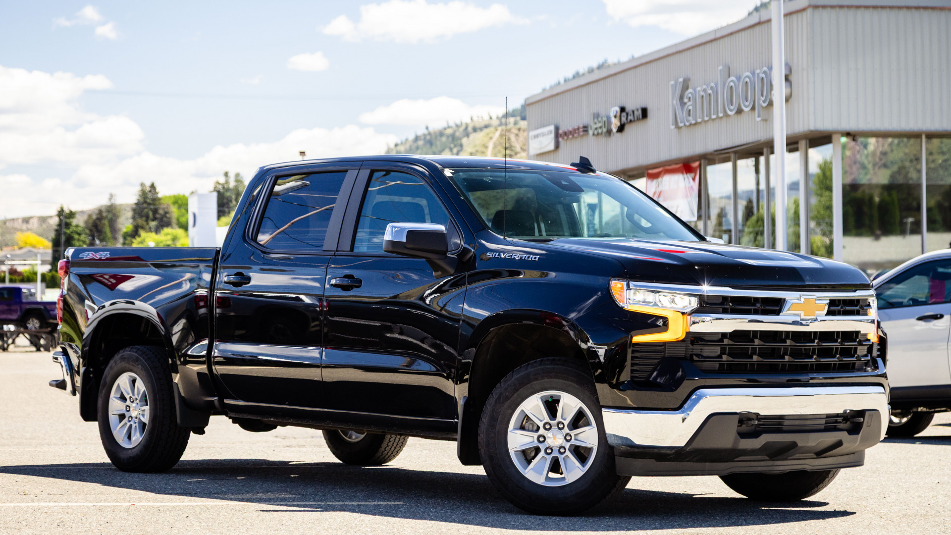 Black 2025 Chevrolet Silverado 1500 Pickup Truck Four-Wheel Drive Automatic