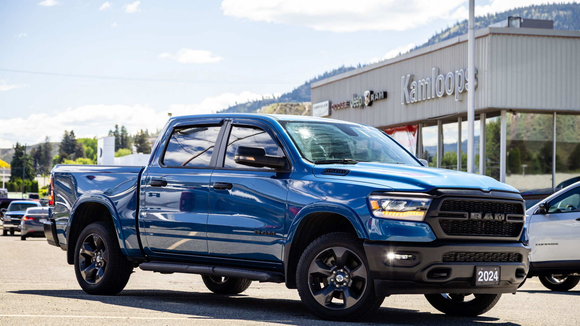 Night Edge Blue 2024 RAM 1500 Pickup Truck Four-Wheel Drive Automatic