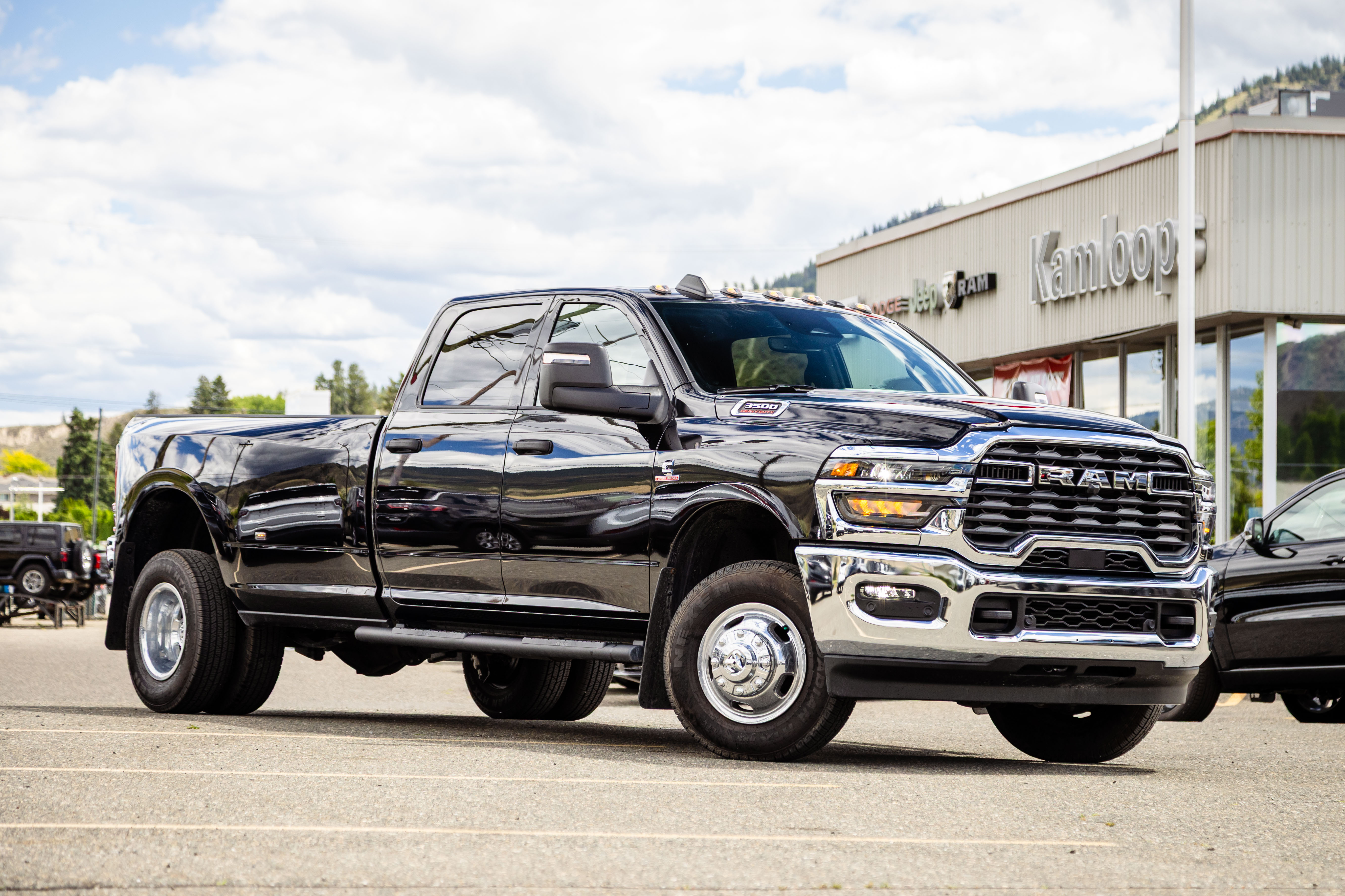 Black 2026 RAM 3500 Pickup Truck Four-Wheel Drive Automatic