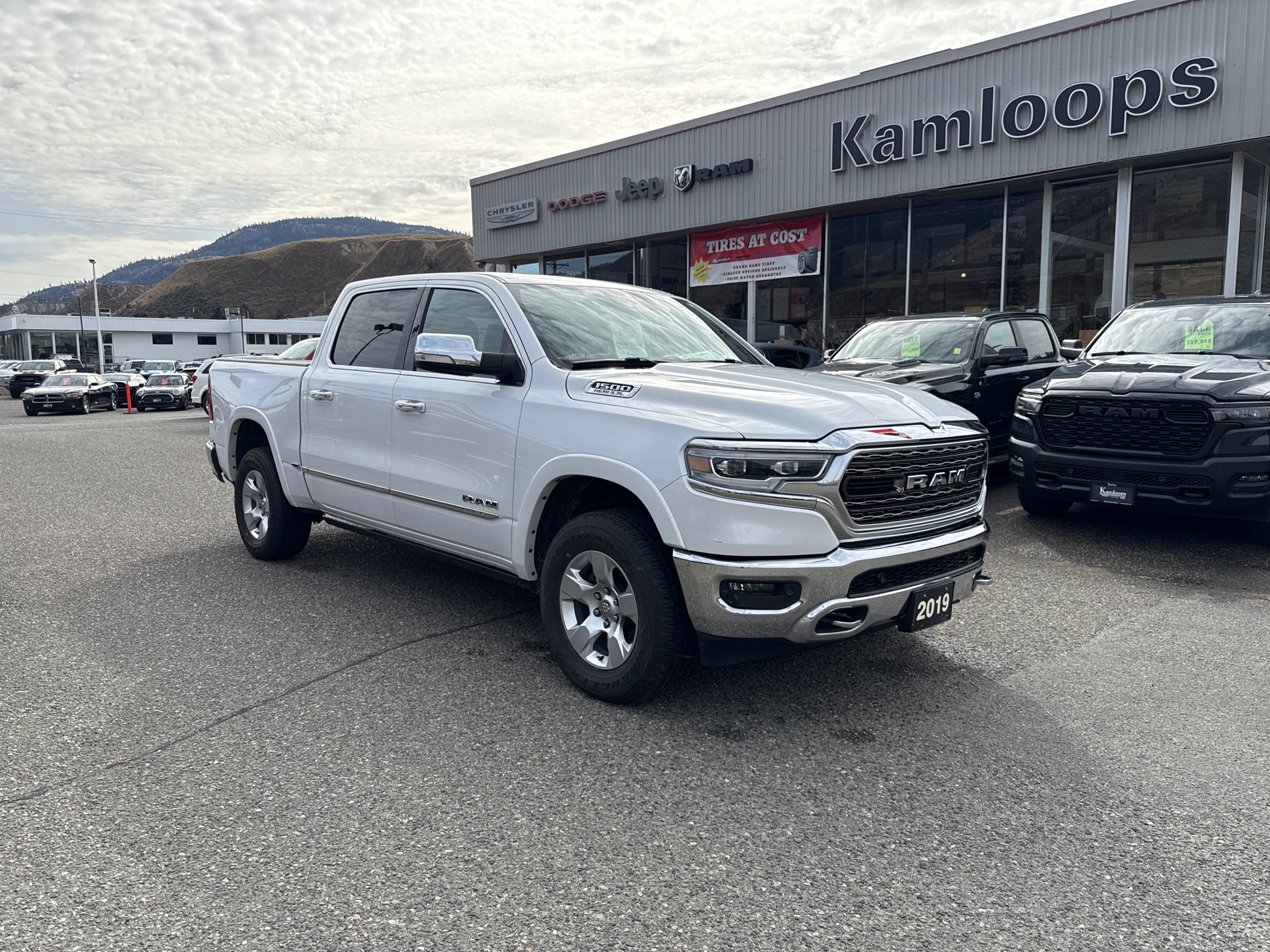 White 2019 RAM 1500 Pickup Truck Four-Wheel Drive Automatic