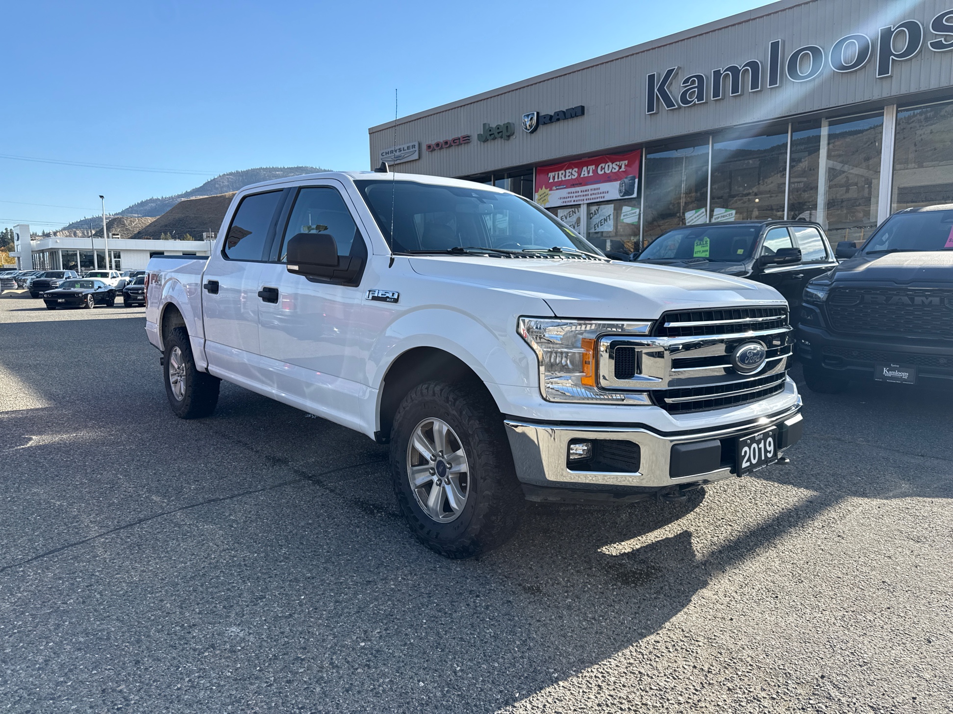 White 2019 Ford F-150 Pickup Truck Four-Wheel Drive Automatic