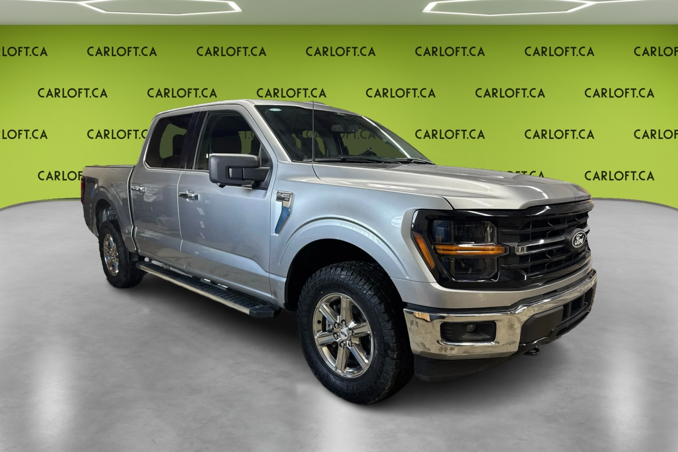 Silver 2024 Ford F-150 XLT SuperCrew 4WD Pickup Truck Four-Wheel Drive Automatic