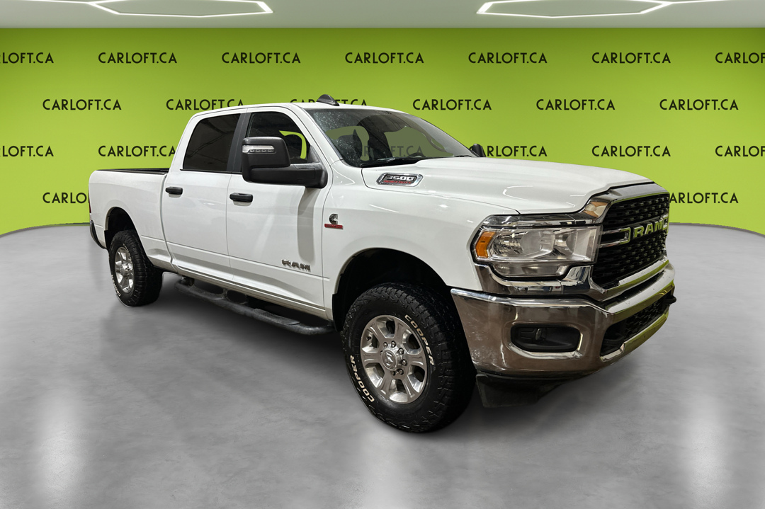 White 2024 RAM 3500 Big Horn Crew Cab 4WD Pickup Truck Four-Wheel Drive Automatic