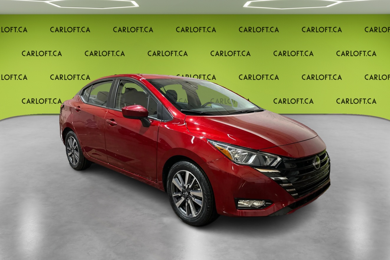 Red 2024 Nissan Versa SV FWD Sedan Front-Wheel Drive Automatic