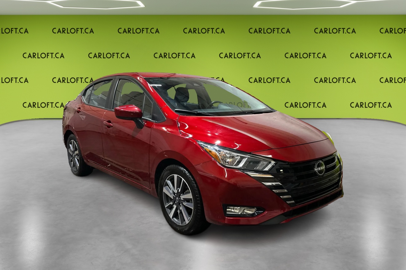 Red 2025 Nissan Versa SV FWD Sedan Front-Wheel Drive Automatic