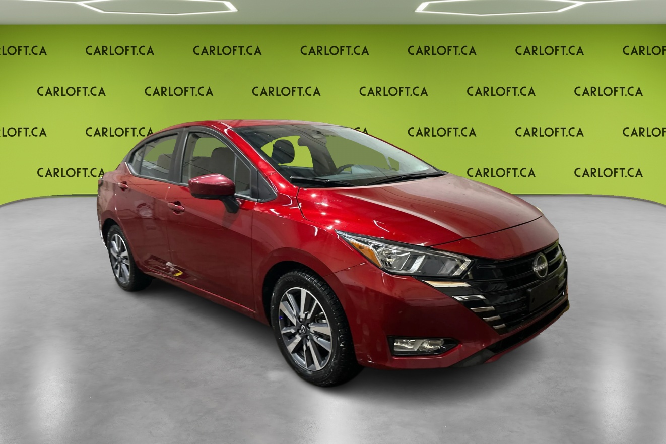 Red 2025 Nissan Versa SV FWD Sedan Front-Wheel Drive Automatic
