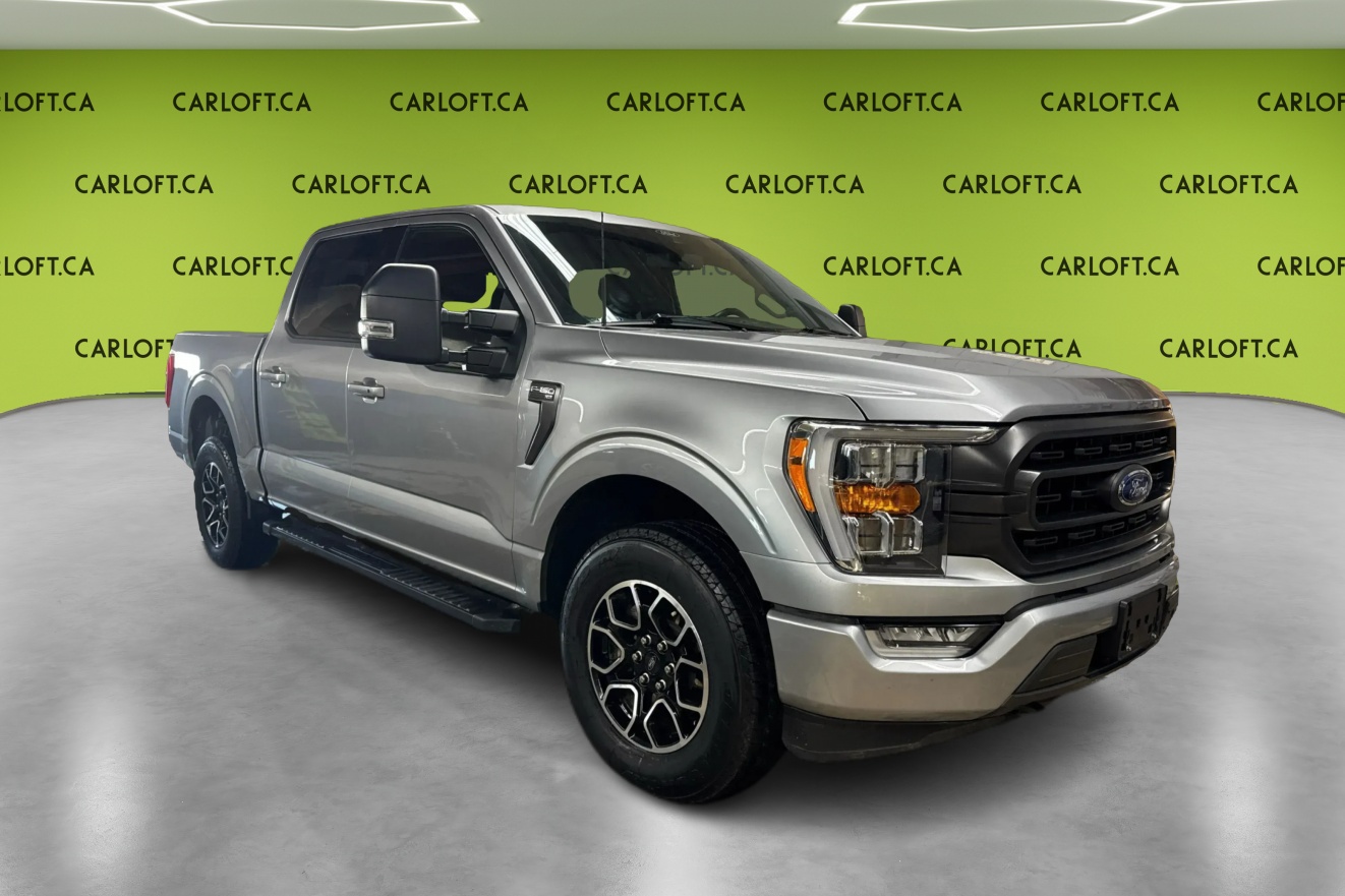 Silver 2021 Ford F-150 XLT SuperCrew 4WD Pickup Truck Four-Wheel Drive Automatic