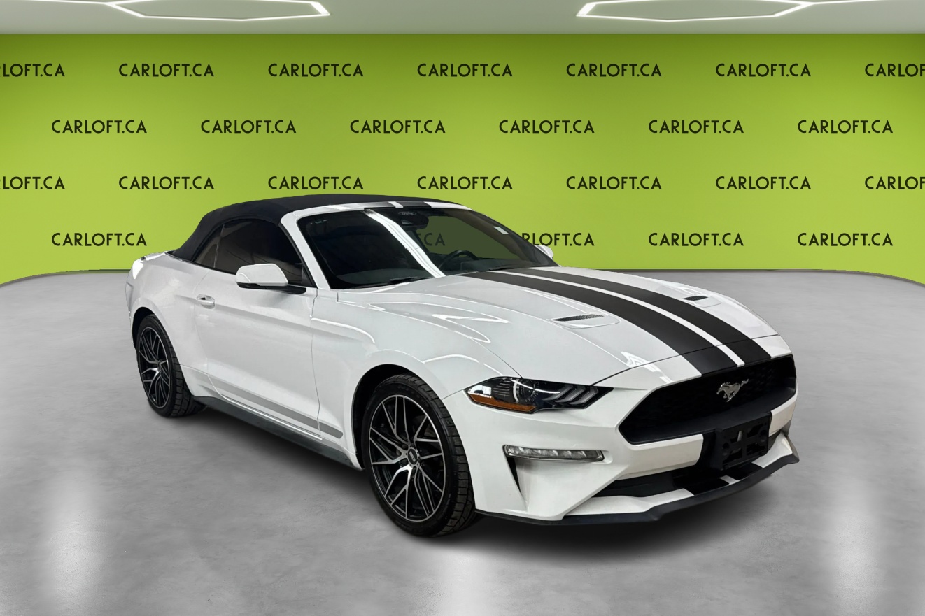 White 2022 Ford Mustang Convertible Rear-Wheel Drive Manual