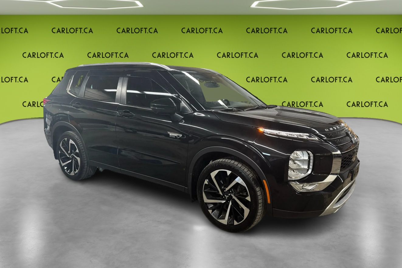 Black 2023 Mitsubishi Outlander Hybrid Plug-in SUV / Crossover All-Wheel Drive Automatic