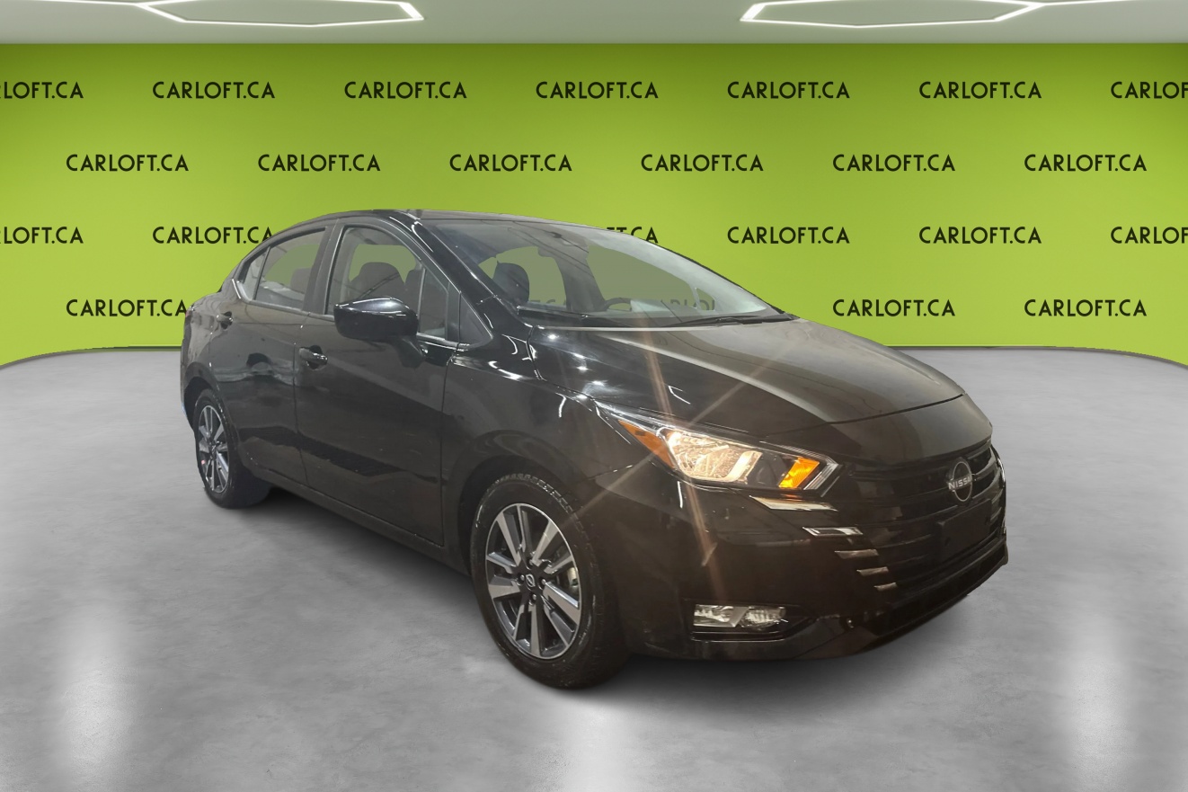 Black 2025 Nissan Versa Sedan Front-Wheel Drive Automatic