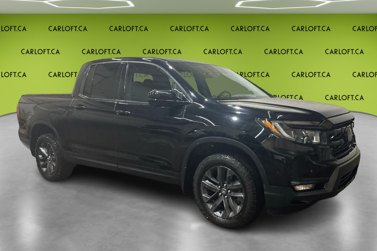 Black 2025 Honda Ridgeline Pickup Truck All-Wheel Drive Automatic