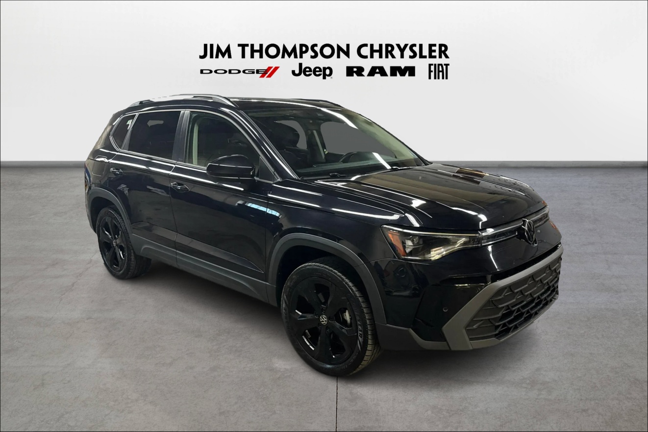 Black 2025 Volkswagen Taos SUV / Crossover Automatic