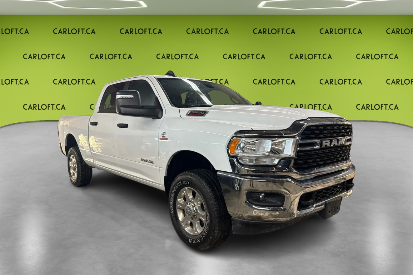 White 2024 RAM 3500 Pickup Truck Four-Wheel Drive Automatic