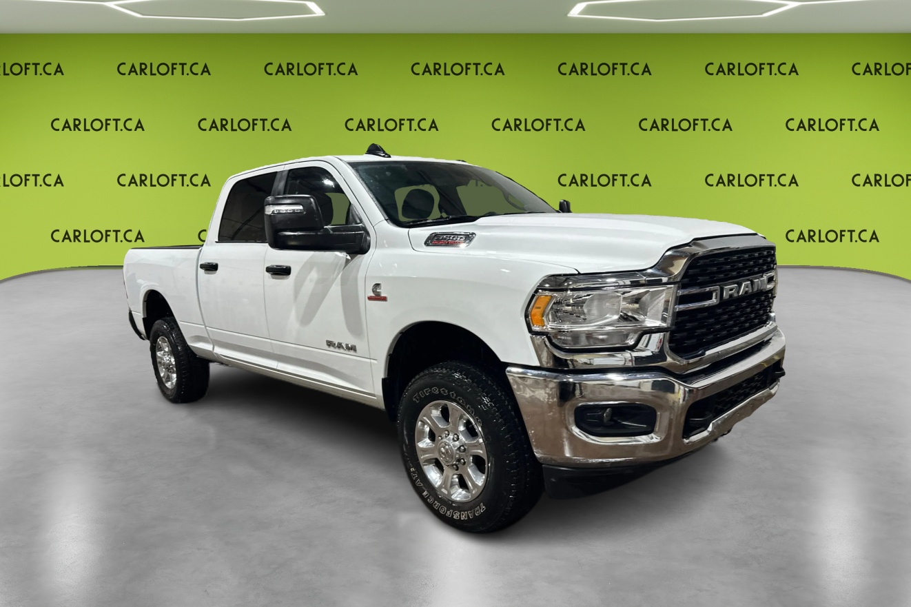White 2024 RAM 3500 Pickup Truck Four-Wheel Drive Automatic