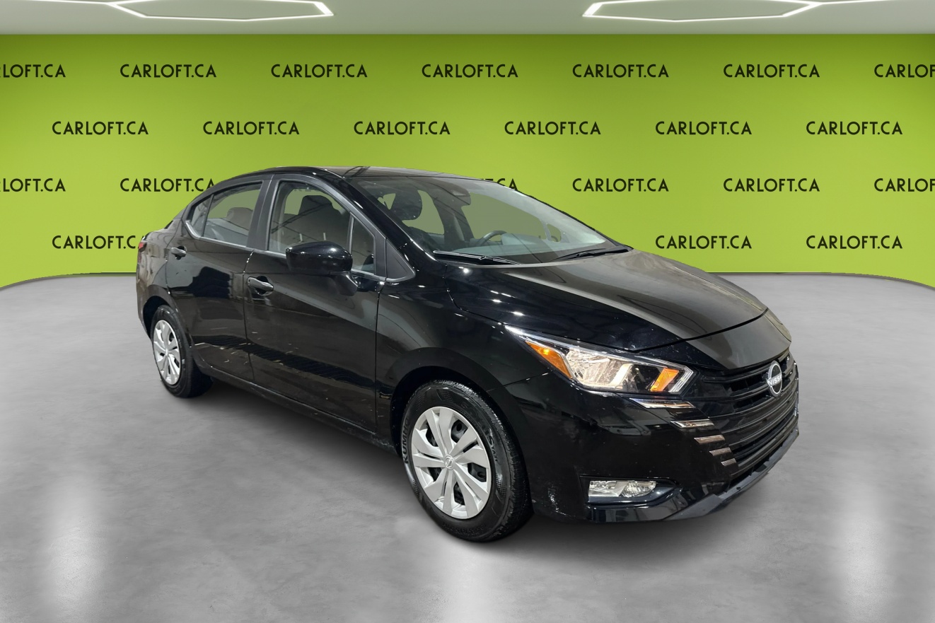 Black 2025 Nissan Versa Sedan Front-Wheel Drive Automatic