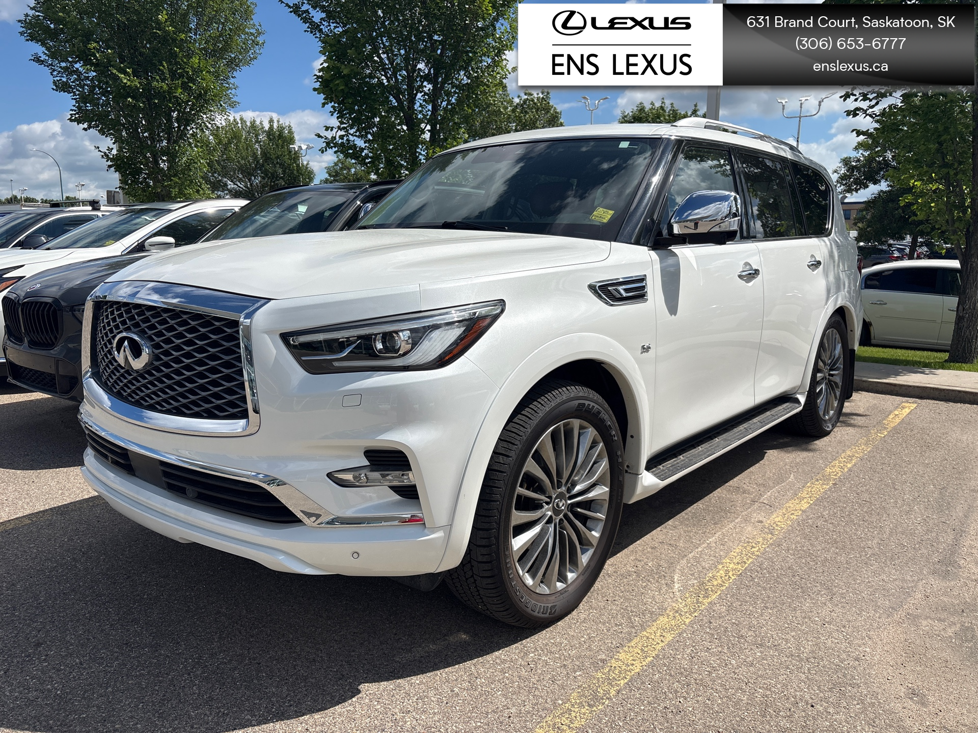 White 2019 INFINITI QX80 SUV / Crossover Automatic