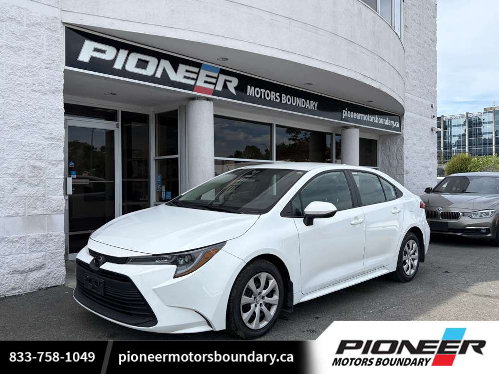 White 2023 Toyota Corolla Sedan Front-Wheel Drive Automatic
