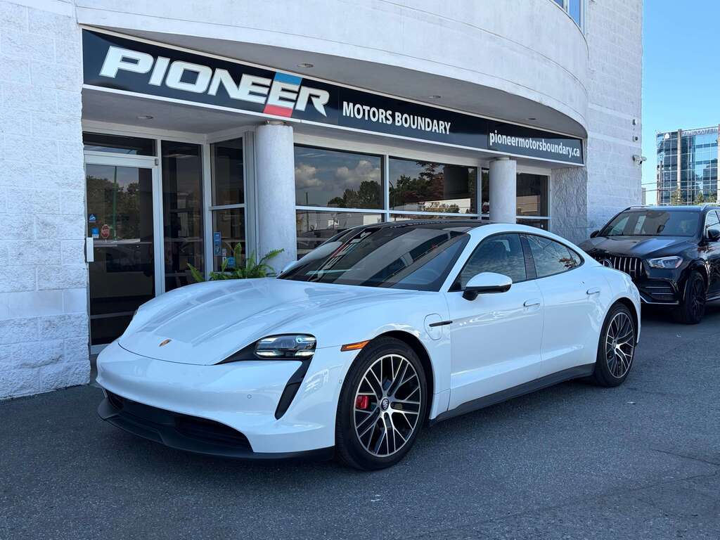 White 2020 Porsche Taycan Sedan All-Wheel Drive Automatic