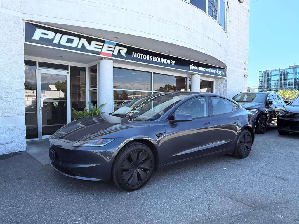 Black 2024 Tesla Model 3 Sedan Rear-Wheel Drive Automatic