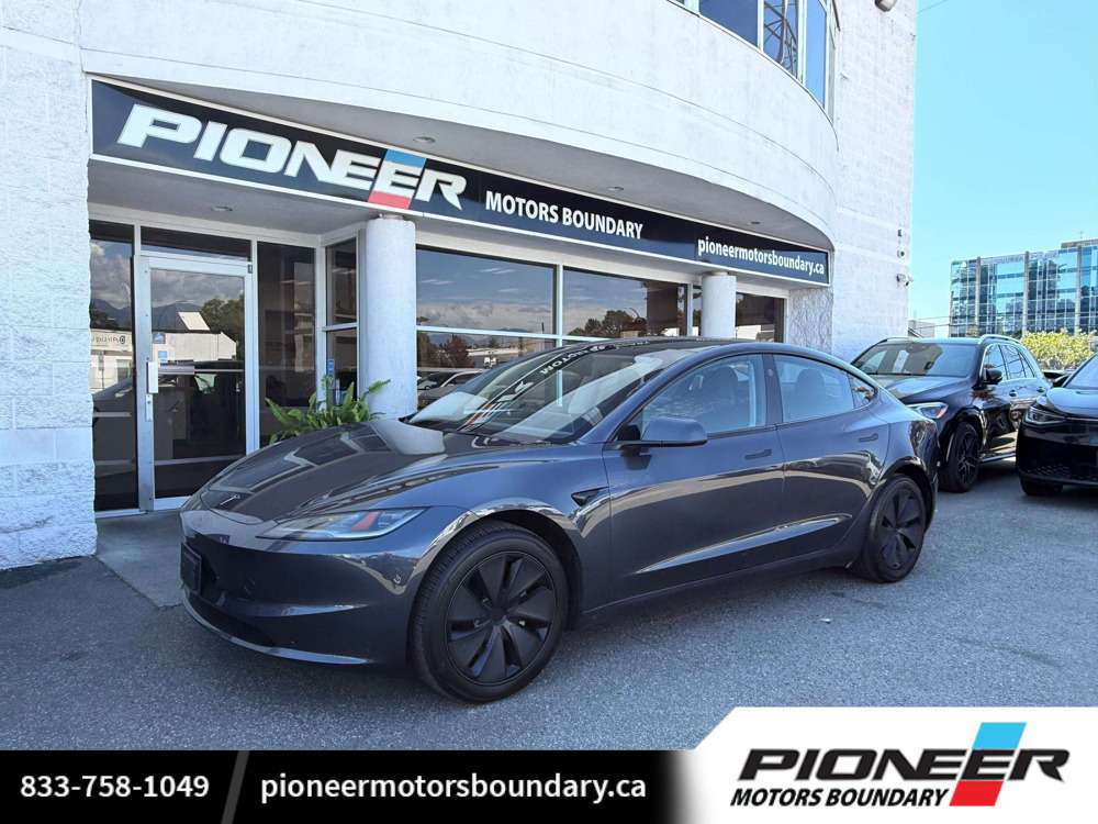 Black 2024 Tesla Model 3 Sedan Rear-Wheel Drive Automatic