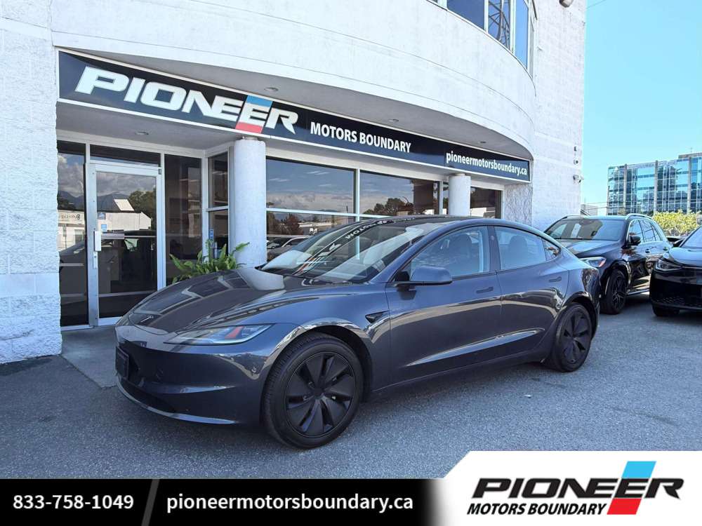 Black 2024 Tesla Model 3 Sedan Rear-Wheel Drive Automatic