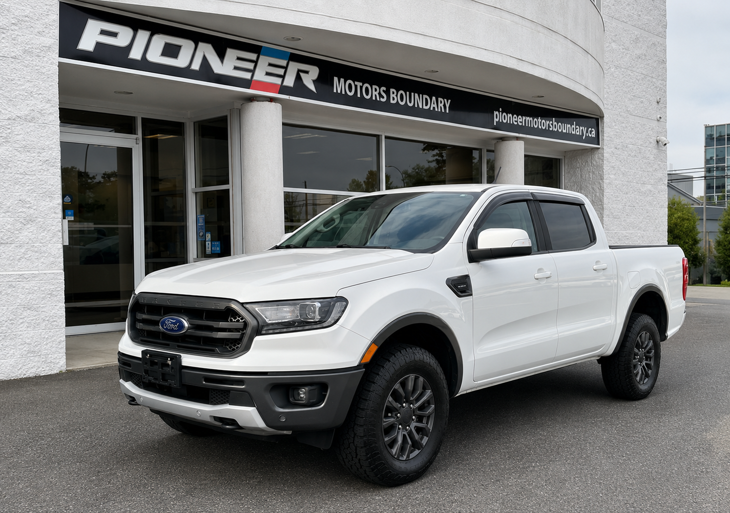 White Platinum 2019 Ford Ranger Pickup Truck Four-Wheel Drive Automatic