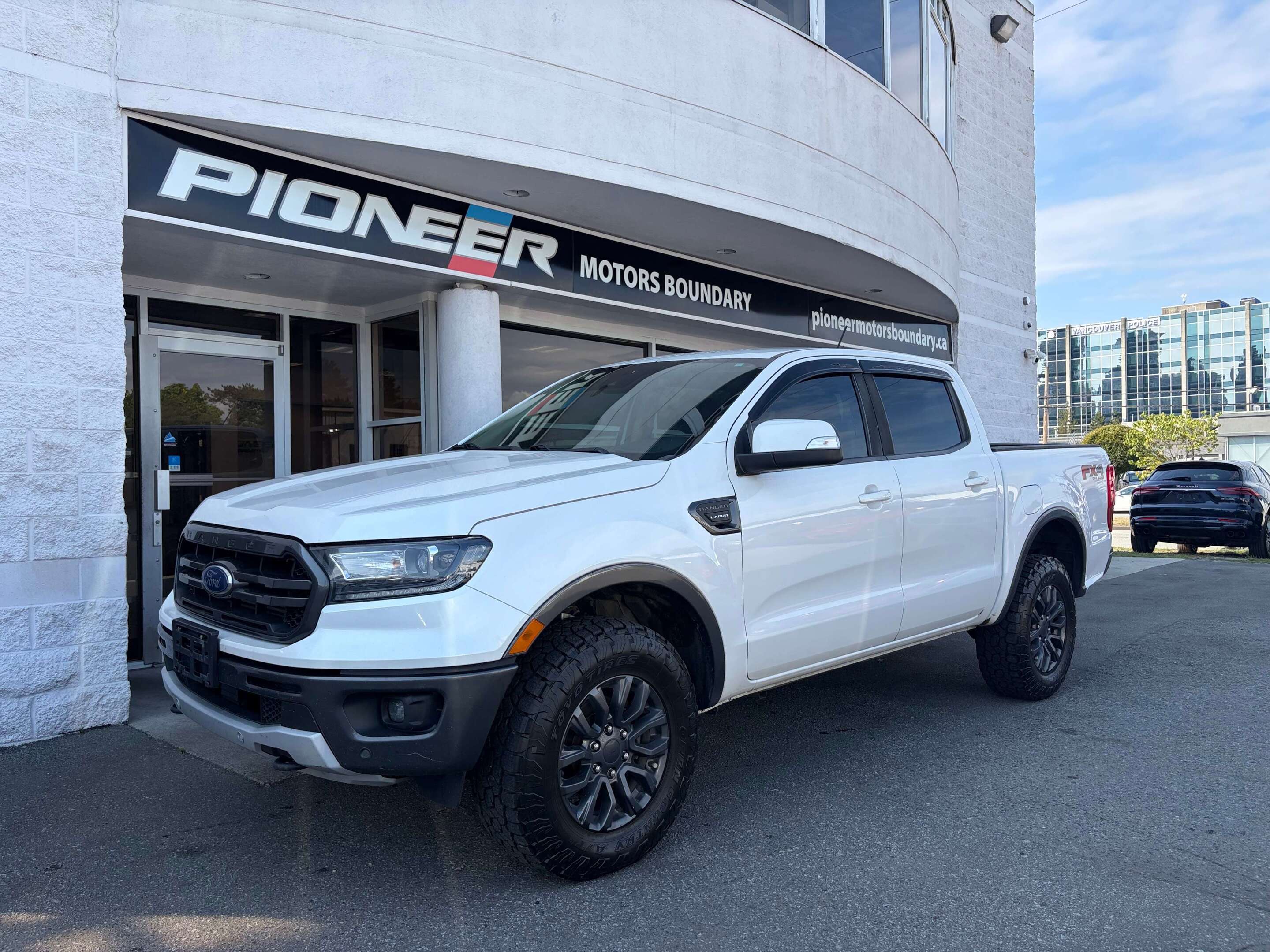 White Platinum 2019 Ford Ranger Pickup Truck Four-Wheel Drive Automatic