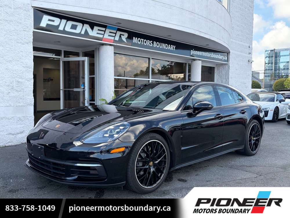 Jet Black Metallic 2020 Porsche Panamera Sedan All-Wheel Drive Automatic