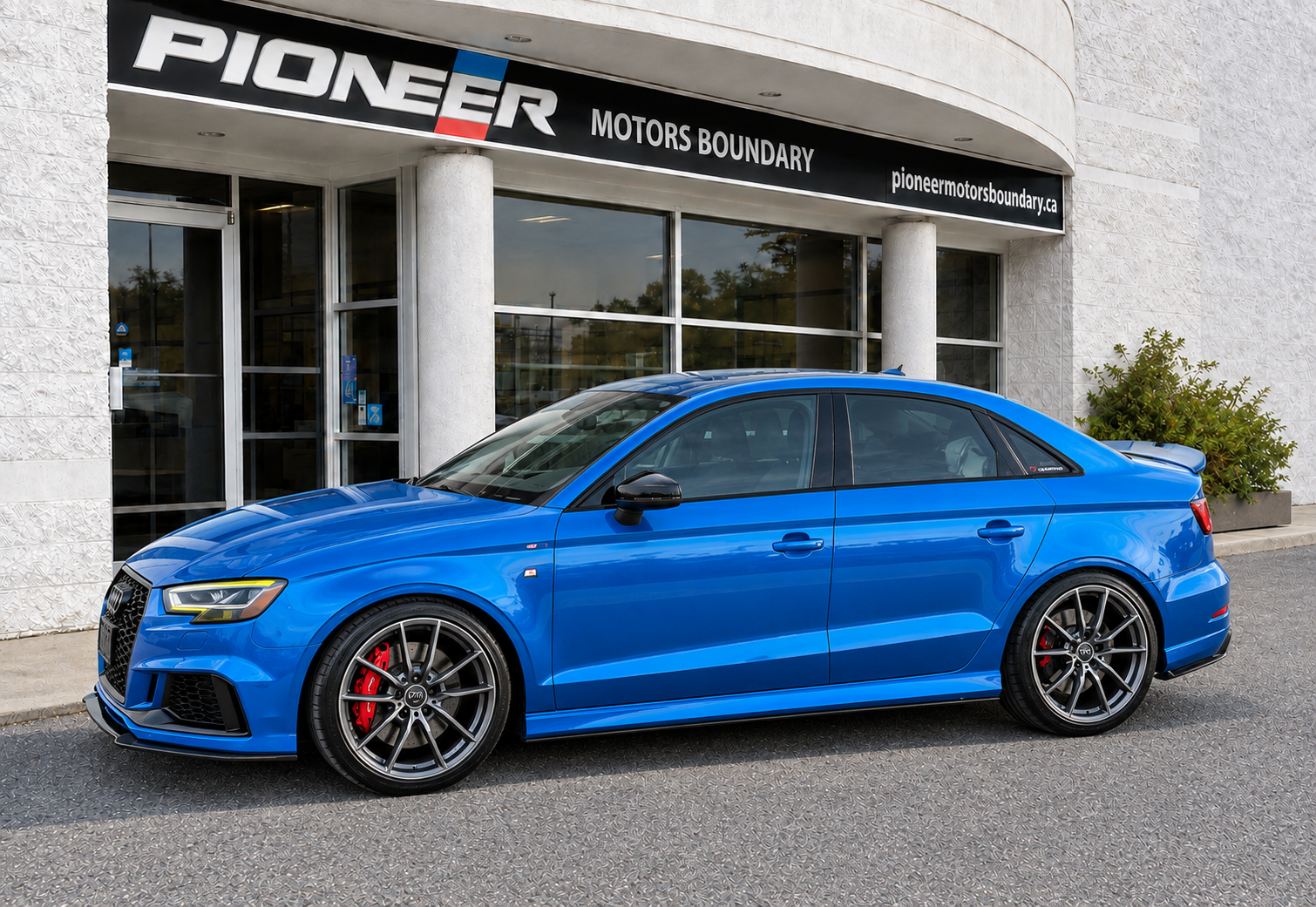 Ara Blue Crystal Effect 2019 Audi RS 3 Sedan All-Wheel Drive Automatic
