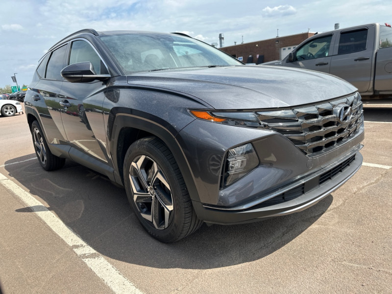 Gray (Titan Grey) 2022 Hyundai Tucson Hybrid Luxury AWD SUV / Crossover Automatic