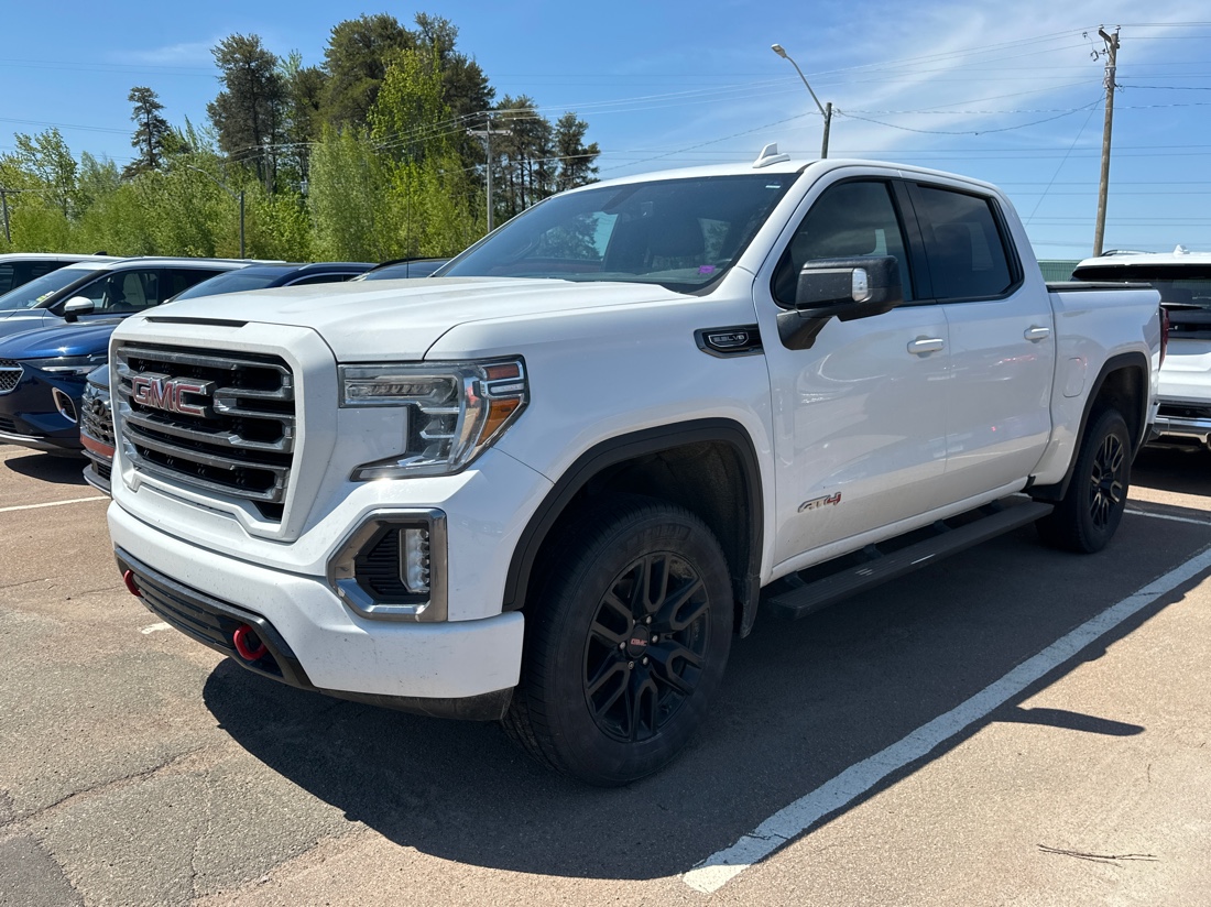 Summit White 2021 GMC Sierra 1500 AT4 Crew Cab 4WD Pickup Truck Four-Wheel Drive Automatic