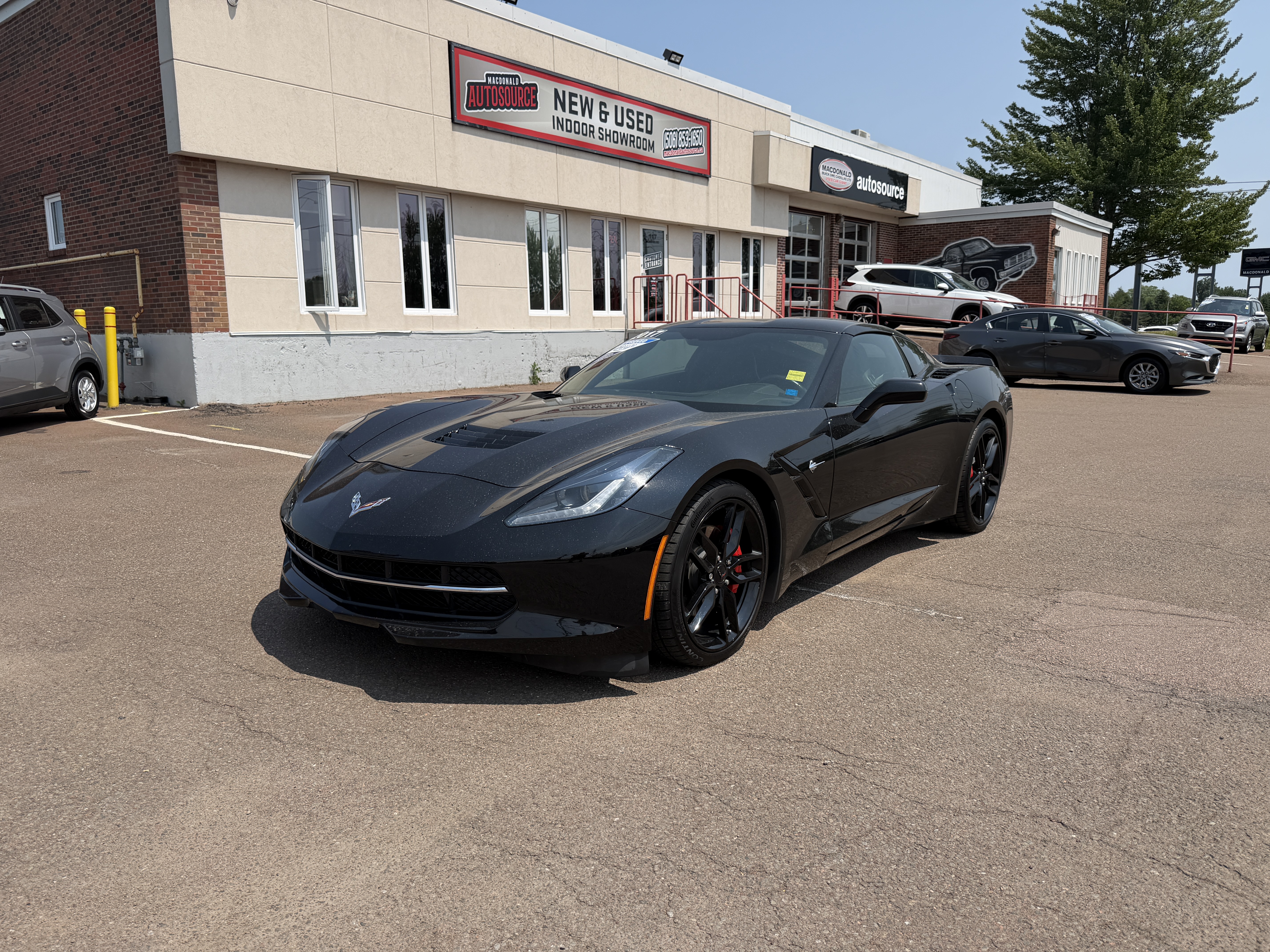 Black 2017 Chevrolet Corvette Coupe Rear-Wheel Drive Automatic