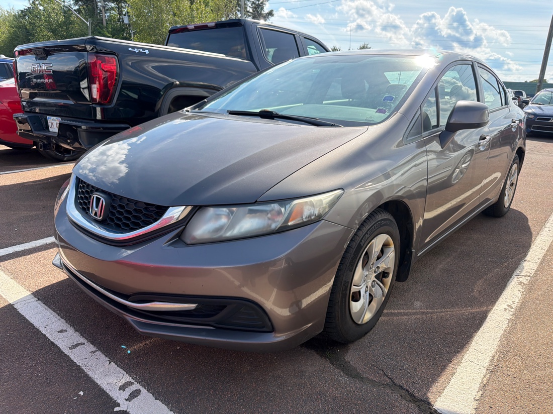 Urban Titanium Metallic 2013 Honda Civic Sedan Front-Wheel Drive Manual